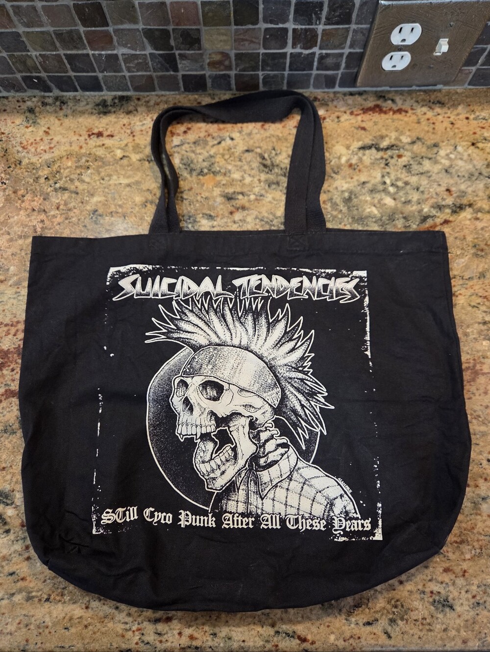 Suicidal Tendencies Still CYCO Punk After All These Years Tote Bag  Band Merch